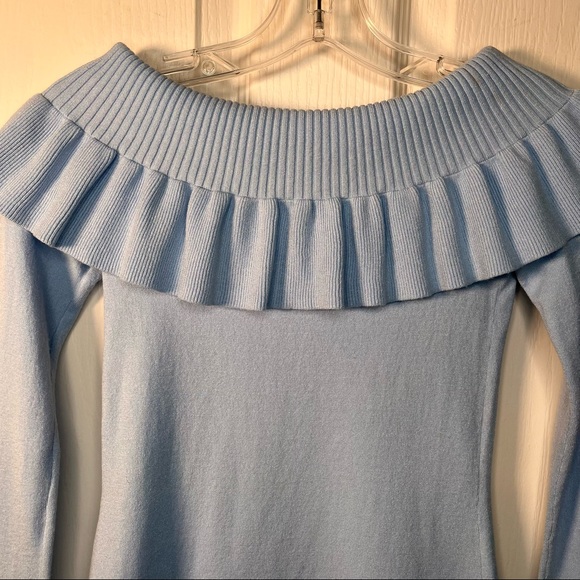 Lilly Pulitzer Siesta Off The Shoulder Sweater Ruffle Pastel Spring Color Sz XXS - Picture 9 of 12